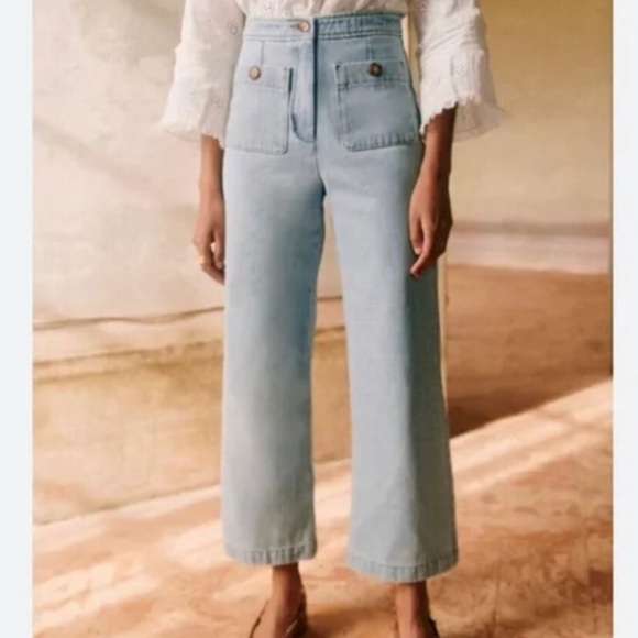 SÉZANE Emilio Wide Leg Jeans - Picture 3 of 13